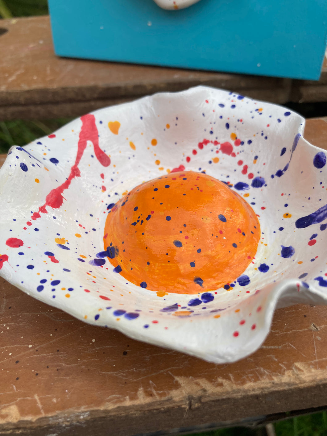 Jackson Pollock Eggy Trinket Dish