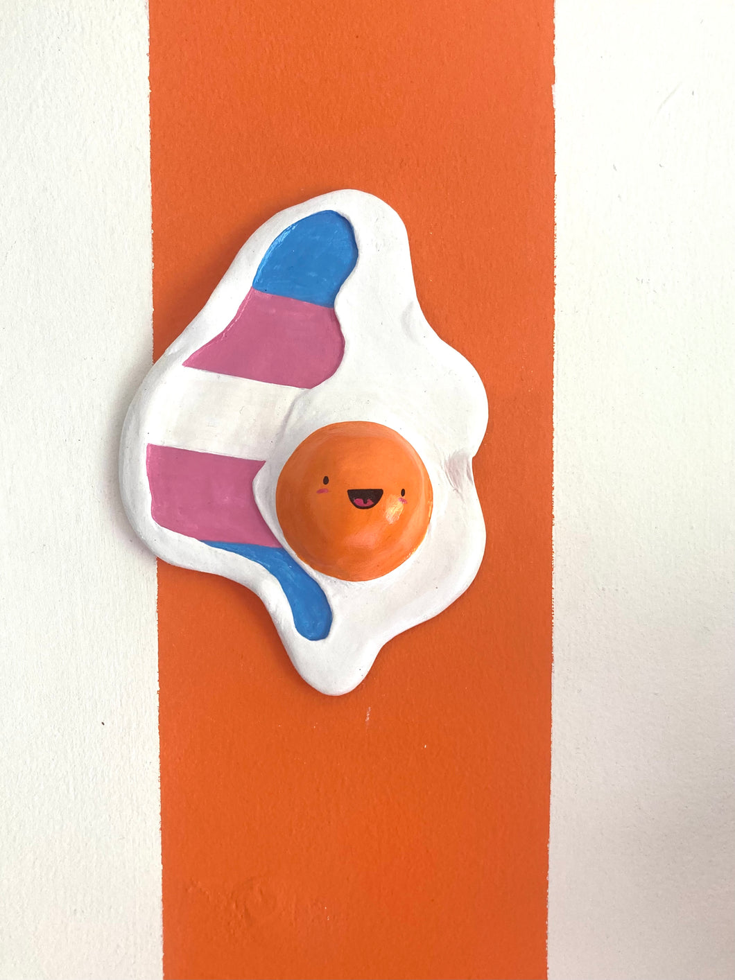 Trans Flag Egg Wall Hanging!