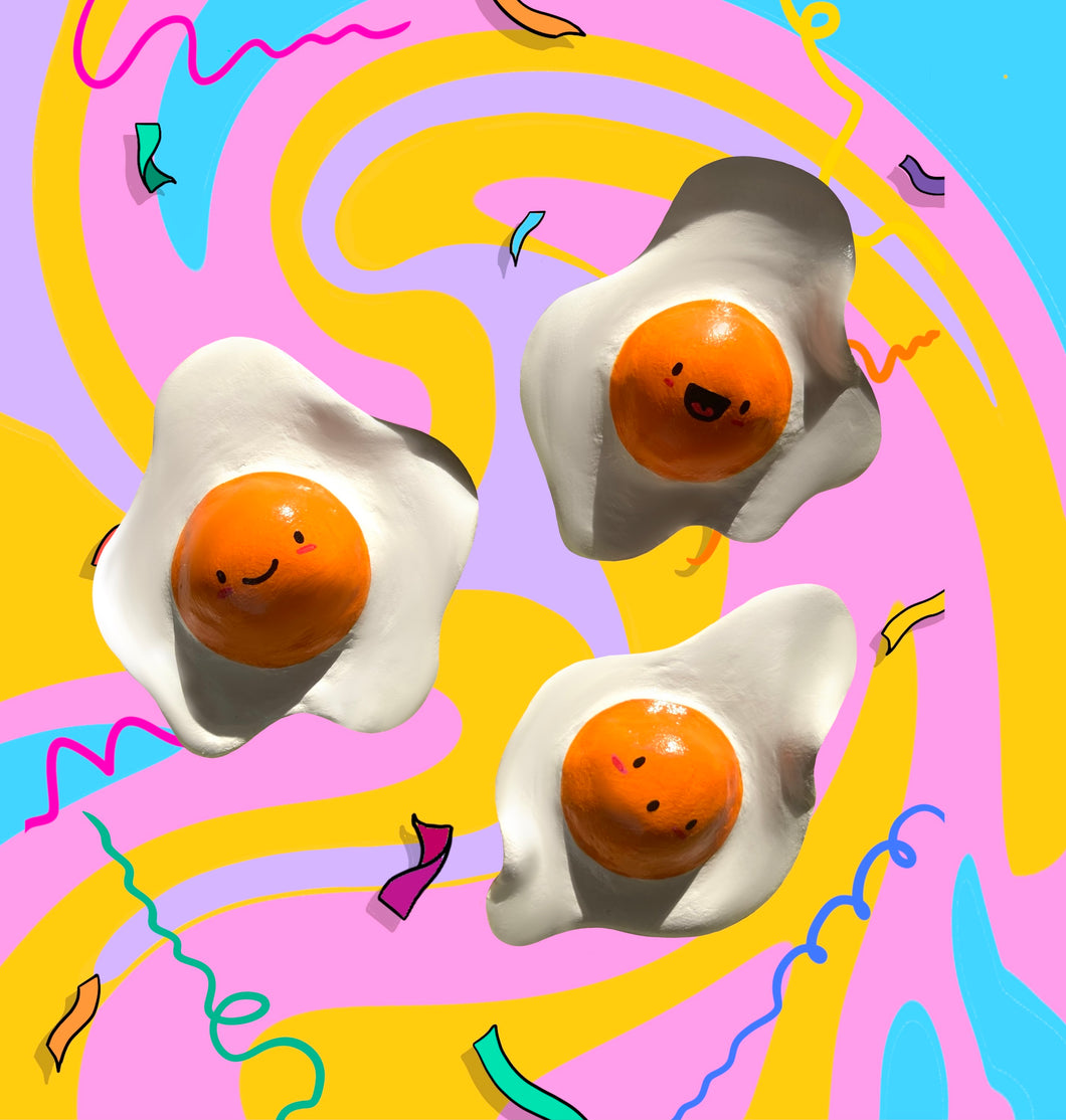 Egg Fridge Magnets (Set of 3)