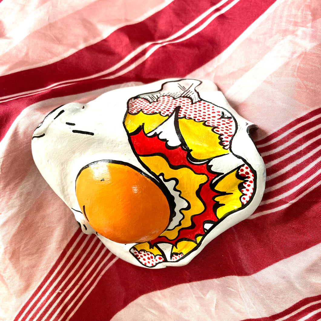 Large Lichtenstein Drippy Egg!