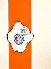Load image into Gallery viewer, Large &#39;Oh Jeff, You Can Eat Me...&#39;  Lichtenstein Egg Wall Hanging
